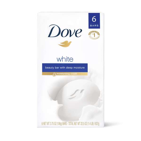 Dove Dove White Engraved Soap Bar 4 oz. Bar, PK72 61011